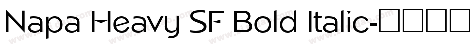 Napa Heavy SF Bold Italic字体转换
